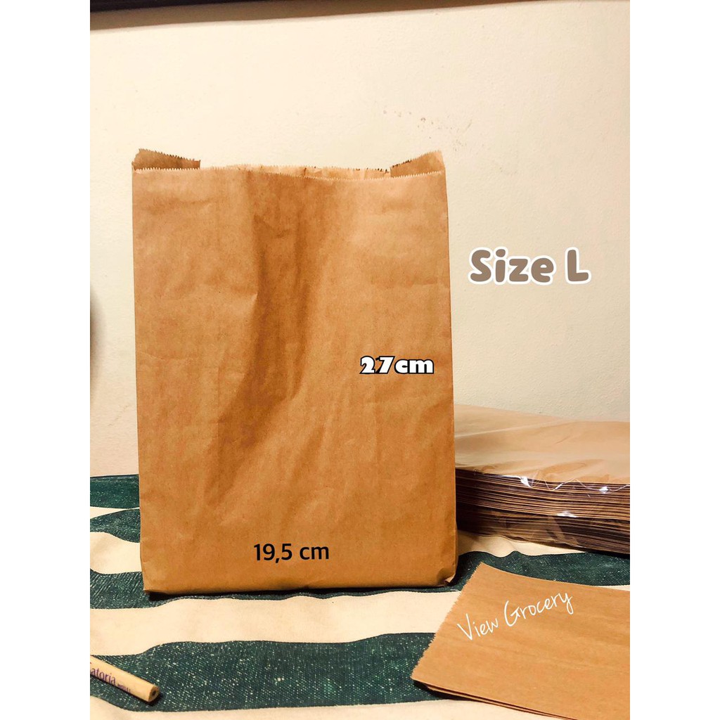 

Kantong Kertas L / Paper Bag polos /Paper sack /sos bag