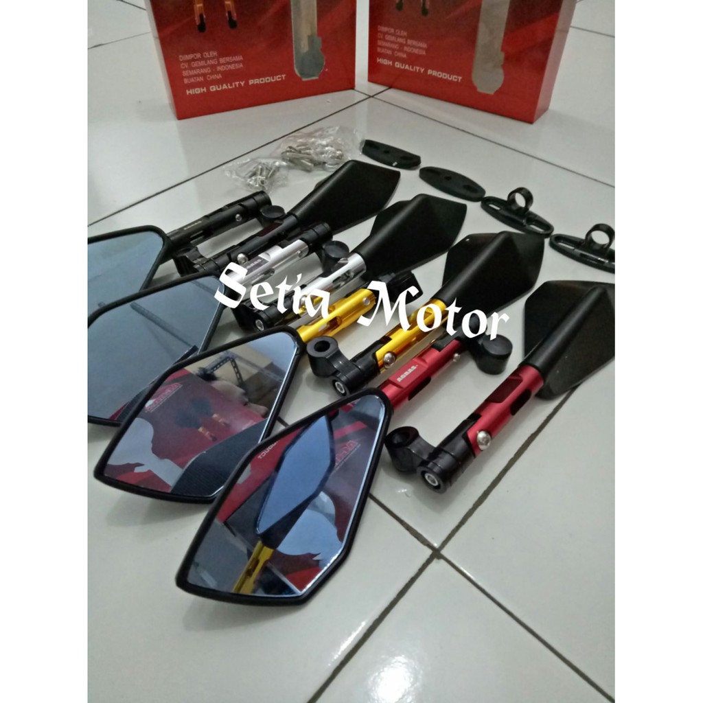 Spion Tomok Variasi / Motor Kawasaki Ninja 250, RR Mono, Ninja RR, Z250, Yamaha Nmax, R25, R15, Xa