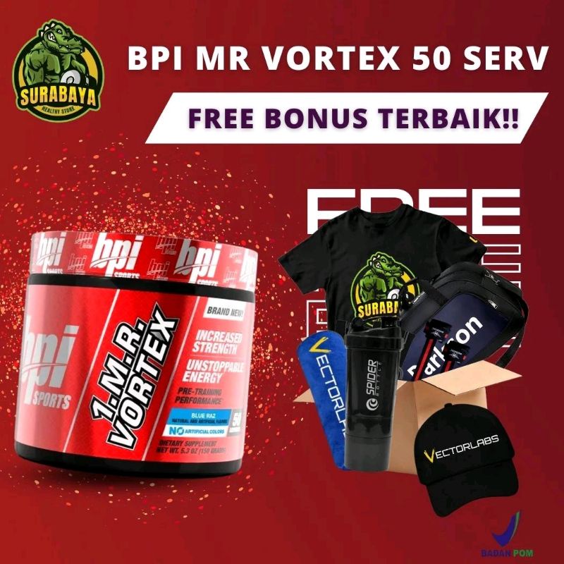 BPI SPORTS 1 MR VORTEX 50 SERVING PRE WORKOUT GYM 1MR 1.M.R VORTEX