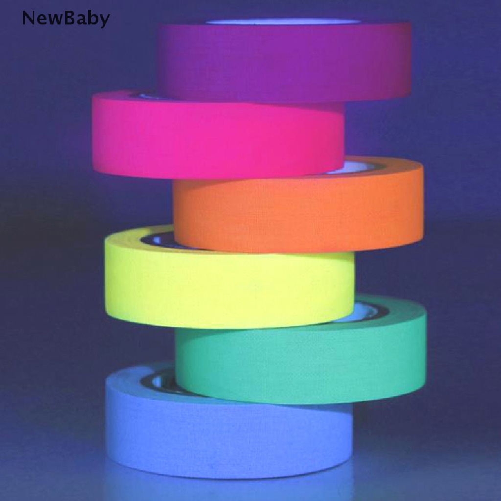 Newtape Isolasiselotip UV Glow in The Dark Warna Neon Untuk Bayianak