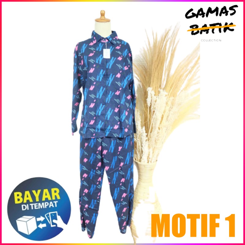 [REALPICT-BISA COD] PIYAMA TIDUR SETELAN RAYON PREMIUM TERMURAH