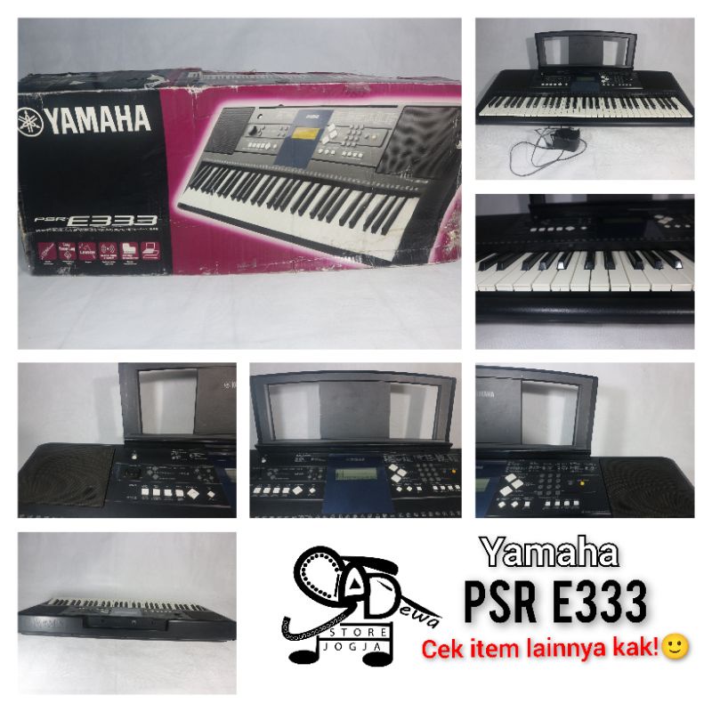 YAMAHA PSR E333 KEYBOARD E 333 ORGEN TUNGGAL ELECTONE