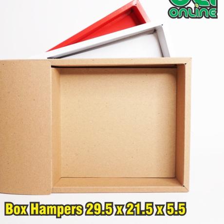 

▼ Box Hampers 29.5x21.5x5.5 isi 10 / Box Nasi / Dus Nasi + Sekat Air Mineral / Kotak Nasi ☉