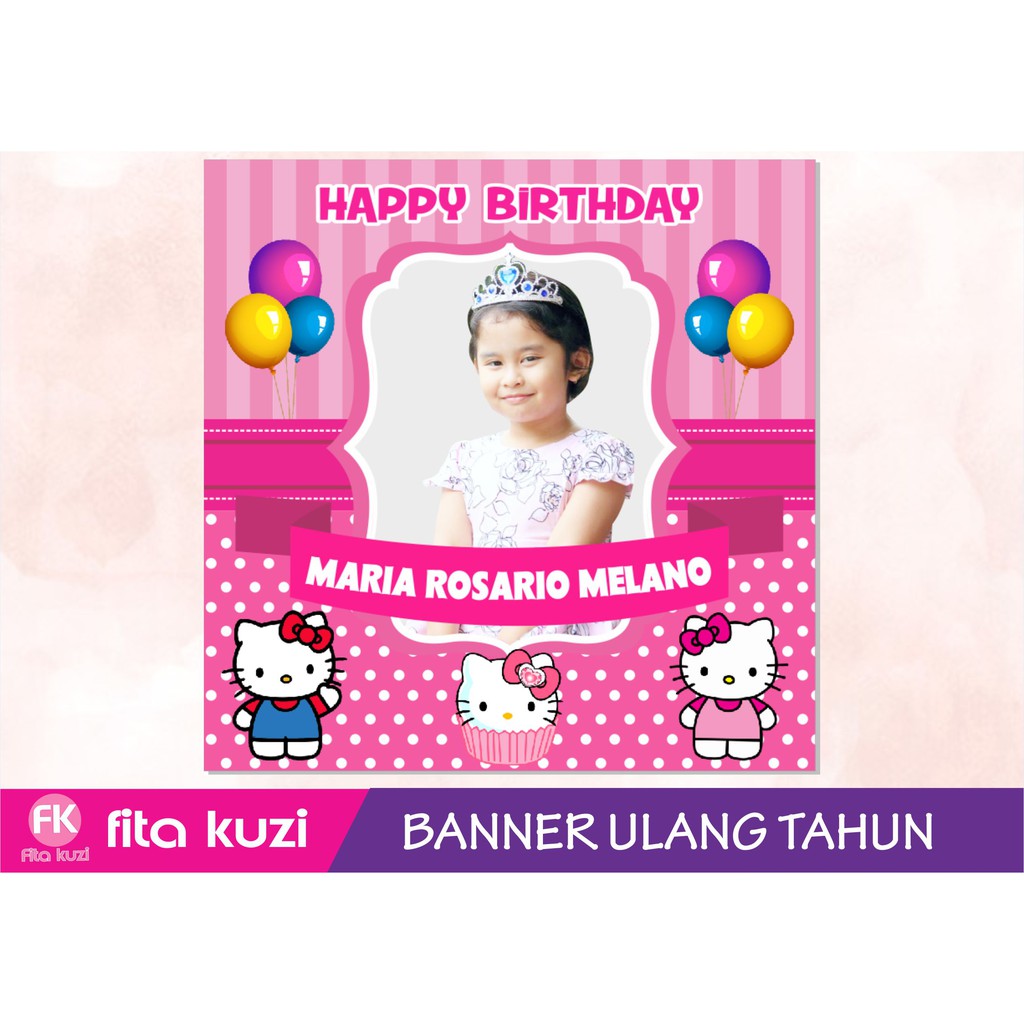 Banner Ulang Tahun Background Hello Kitty Wallpapper