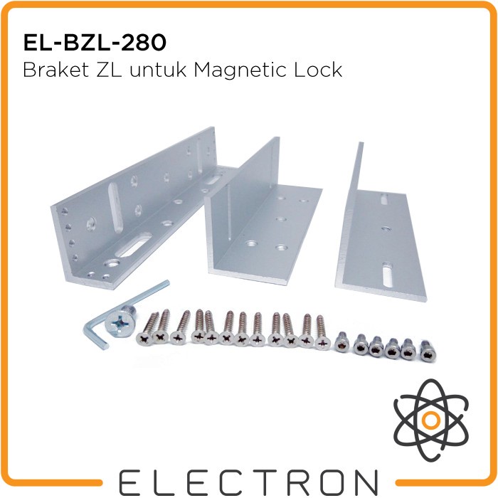 EL-BZL-280 Bracket ZL 280kg Magnetic Door Lock Access Control 280 kg Braket Pintu