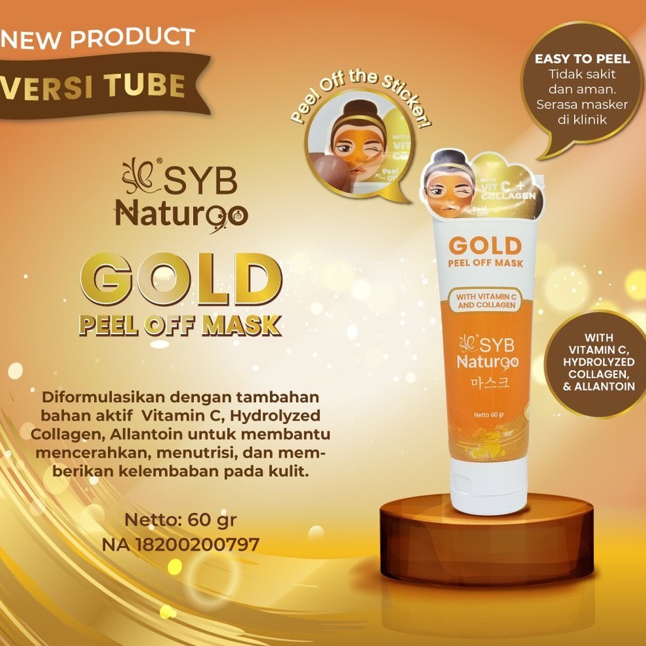 SYB NATURGO Peel Off Mask Tube 60 Gram