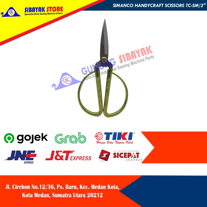 Gunting - Gunting Kain Simanco Handycraft Scissors TC-SM/2"