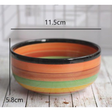 Piring Rainbow/Mangkok Rainbow/1Set Rainbow Uk 11,5cm/17,5cm/20cm