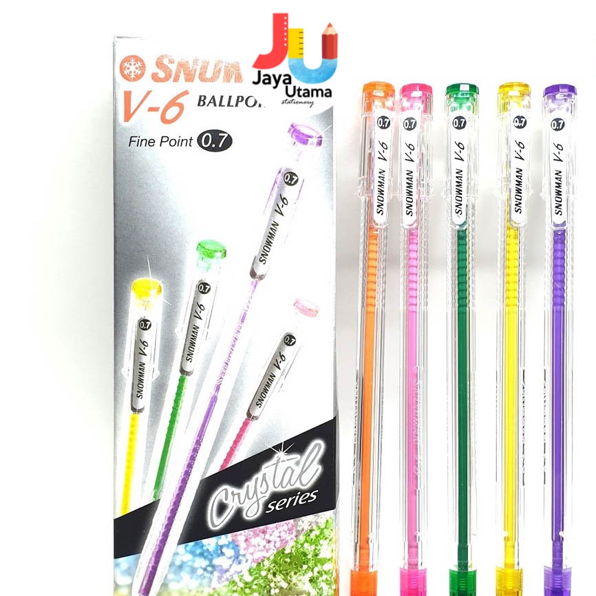 

Snowman Bolpen Ball Pen Pulpen Pena V-6 0.7 Mm