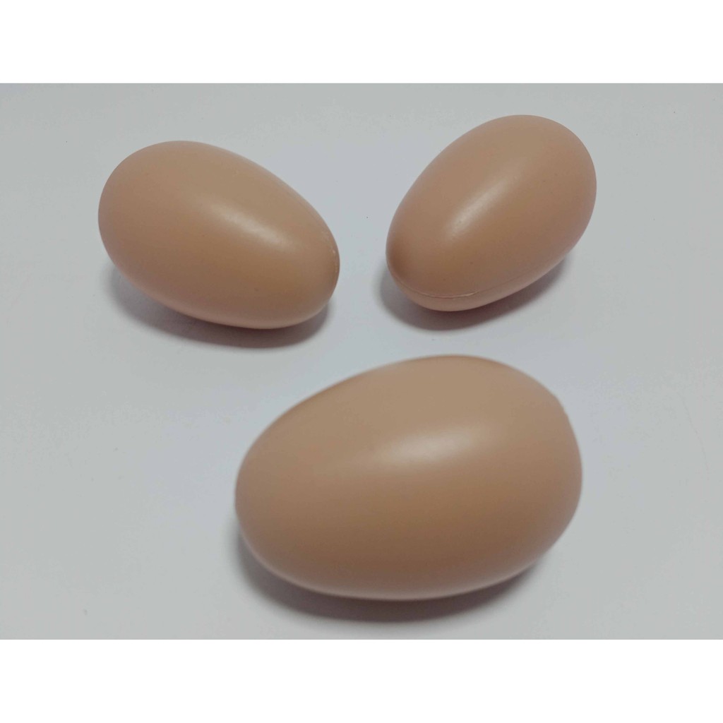 MAINAN TELUR PLASTIK Telur Ayam Dummy / Telur Paskah