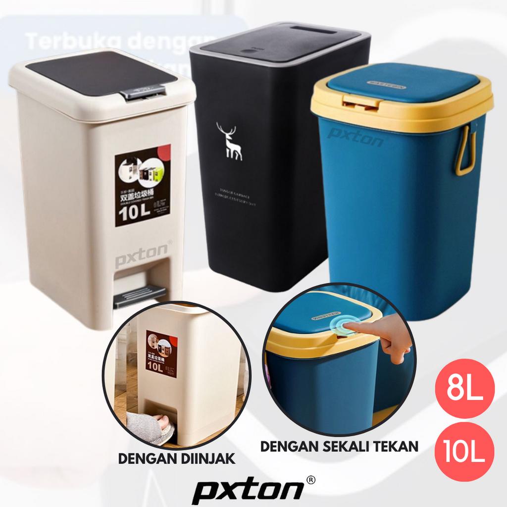 Baru Pxton - Tong Sampah Plastik Tertutup Minimalis / Tempat Sampah / Tempat Sampah Otomatis /