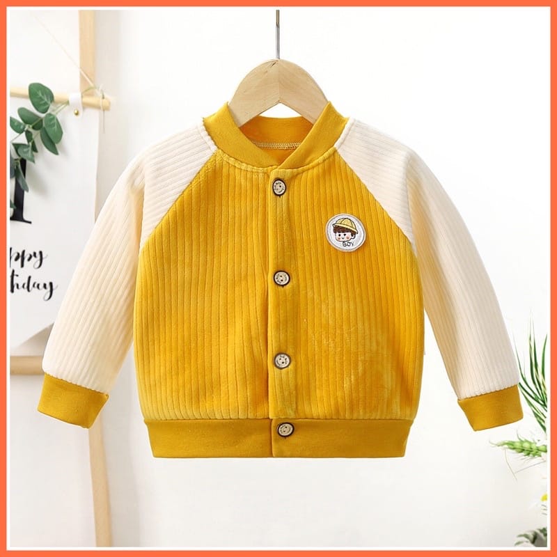 Jaket bayi bahan beludru Jaket bayi baseball lembut tebal Jaket LYME JK12