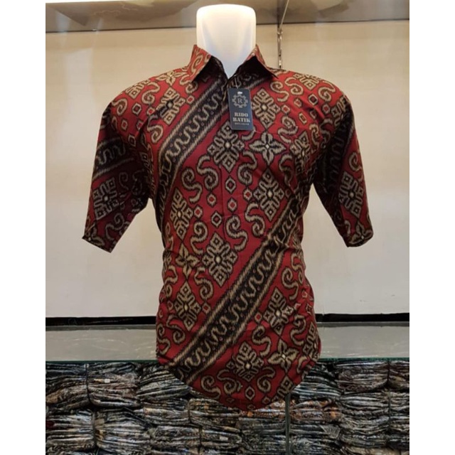 Batik Pangeran-KEMEJA BATIK LENGAN PENDEK KATUN PRIMA MURAH MERIAH SERAGAMAN NO LUNTUR COD