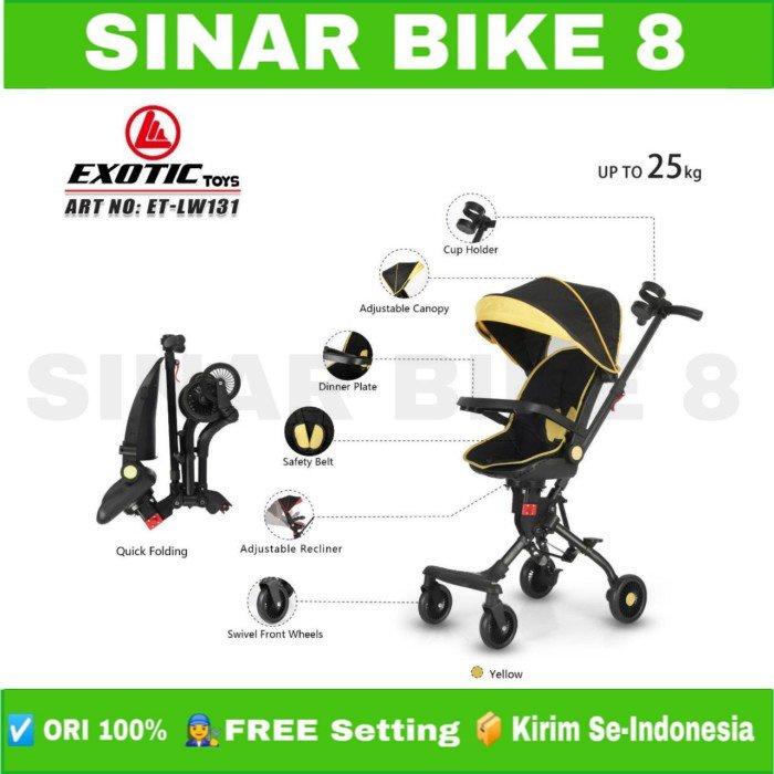 Magic Stroller EXOTIC ET LW 131 Kursi Putar Kereta Dorong Bayi