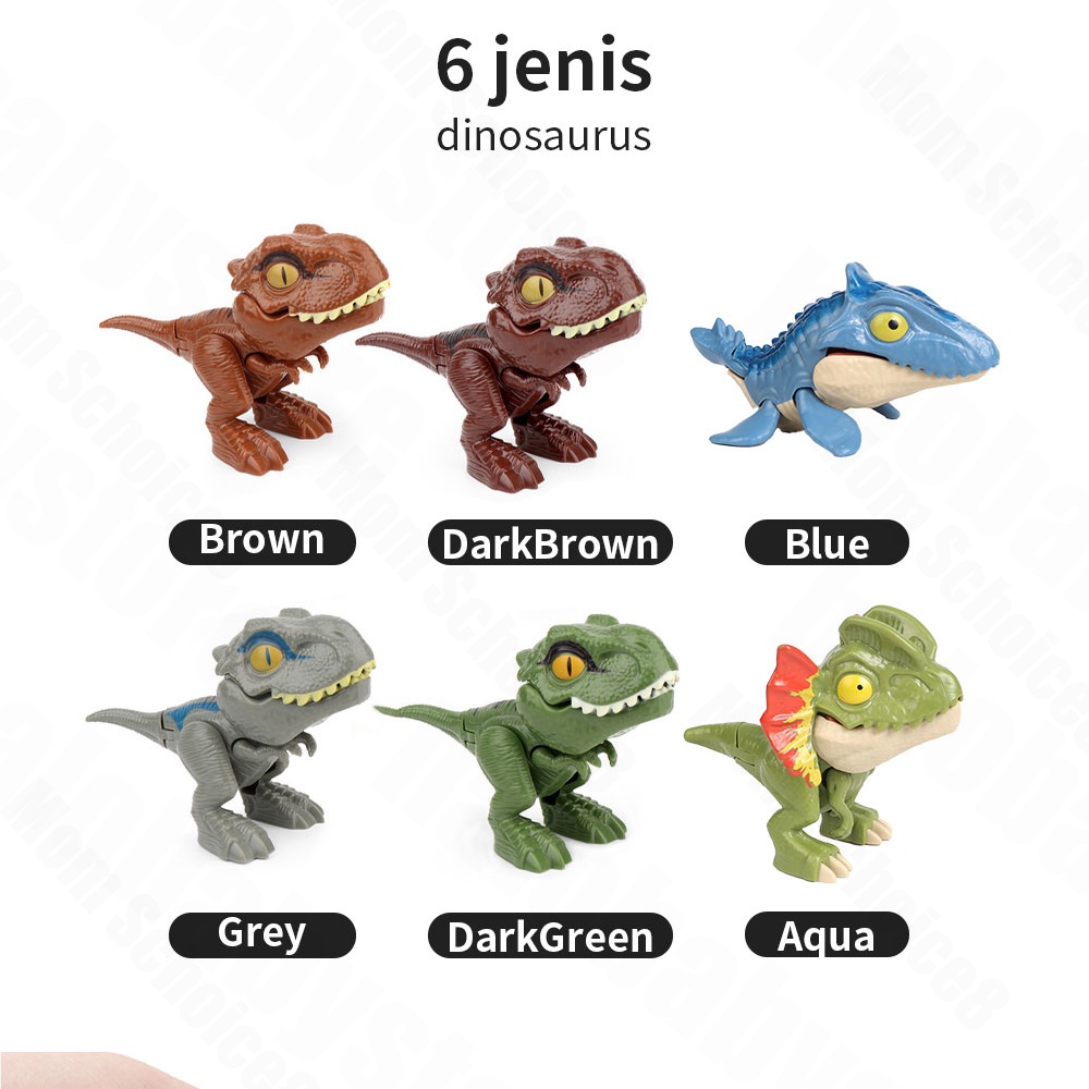 Halo Baby Figure mainan dinosaurus Gigit Jari /Miniatur Figur Biting Dinosaurs/mainan dinosaurus anak karet