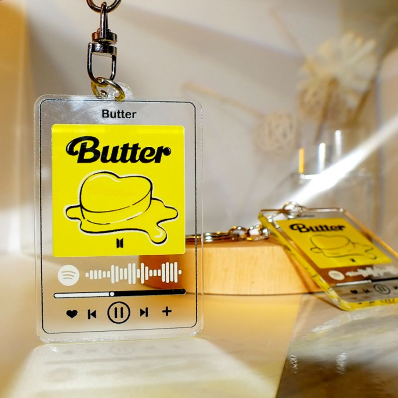 Music Keyring : BTS - Butter Spotify Playlist Gantungan Kunci