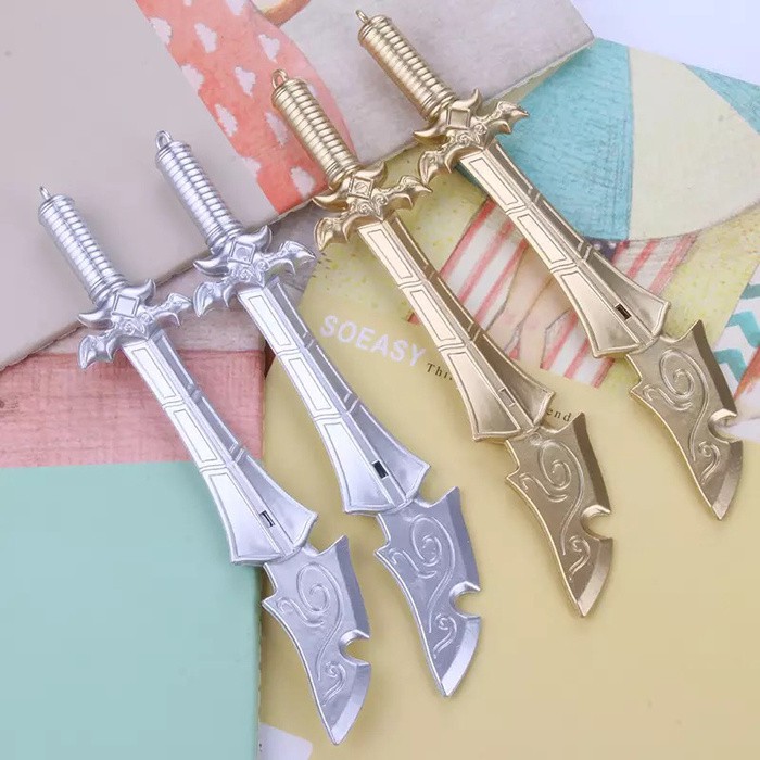 

nn GROSIR Pulpen Pedang / bolpen karakter lucu unik souvenir murah pen