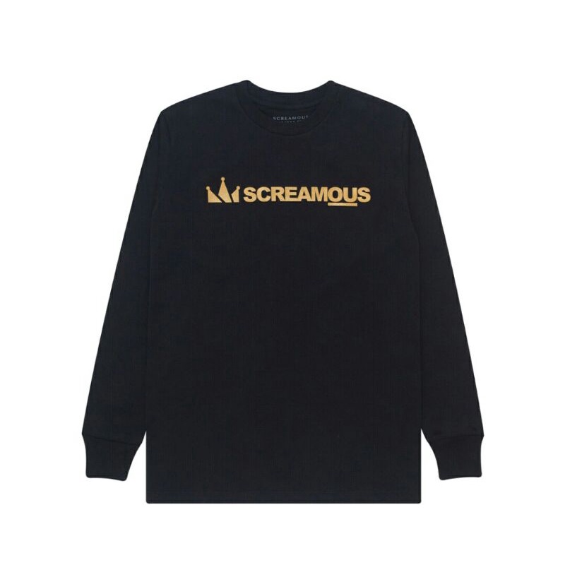 Screamous T-shirt Longslavee Tiny Black