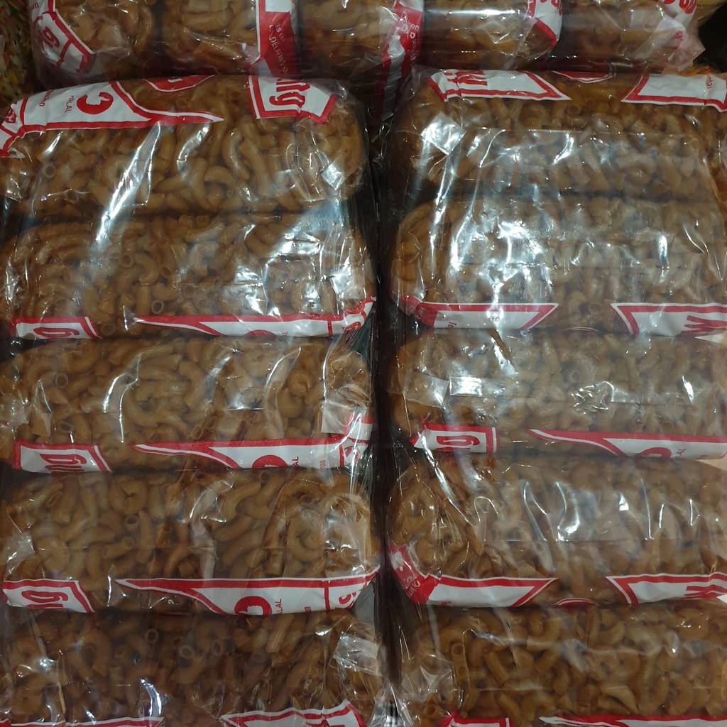 [Bal 5 x 1kg] Makaroni Mentah Goreng mekar besar merk Geulis kemasan 5 pack x 1kg - Geulis1g