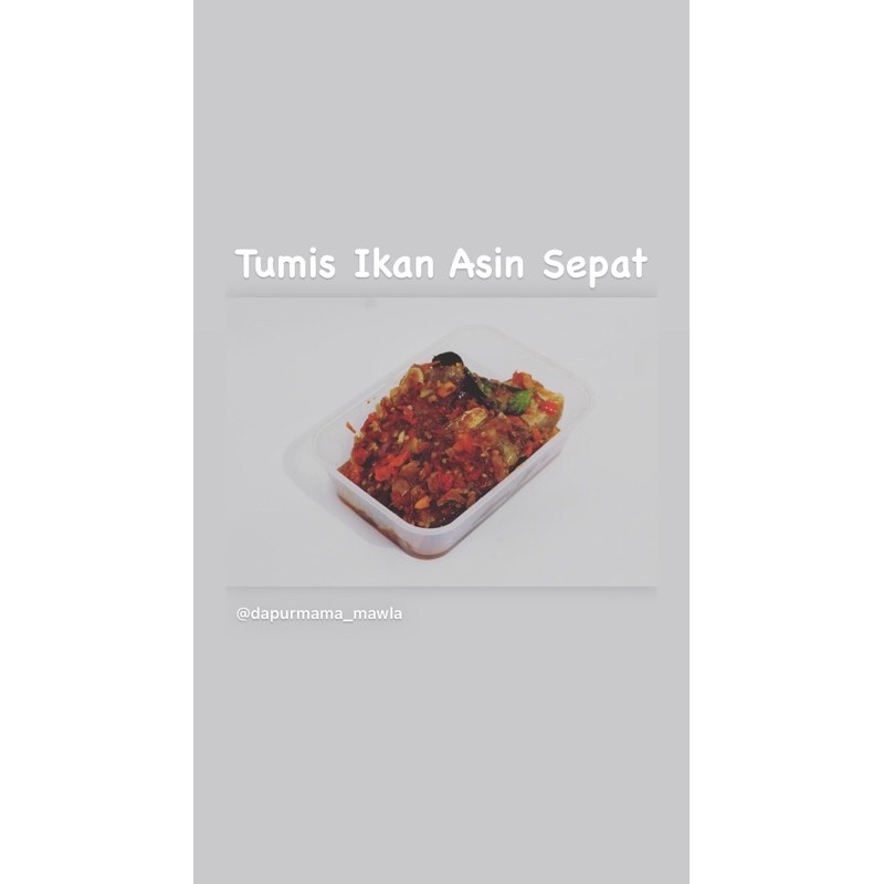 

Tumis Ikan Asin Sepat