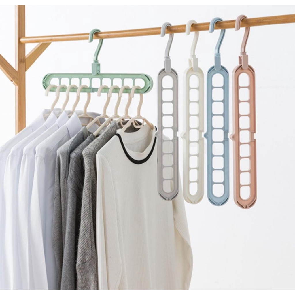 Magic Hanger Instant 9 in 1 / Gantungan Baju Ajaib / Gantungan Baju 9