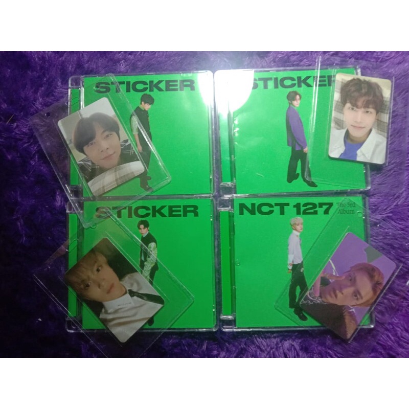 JEWEL CASE DAN ALBUM STICKY NCT 127 STICKER SELCA MARK HAECHAN JOHNNY TAEIL YUTA AR CLIP HAECHAN JUN
