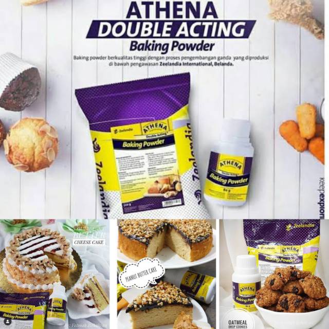 

Athena baking powder double acting 80gr