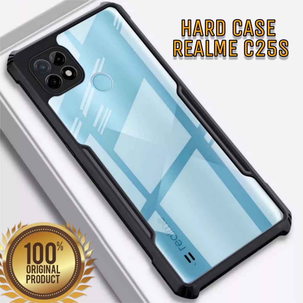 Case REALME C25S Premium Hardcase Fusion Shockproof Transparant Armor Handphone