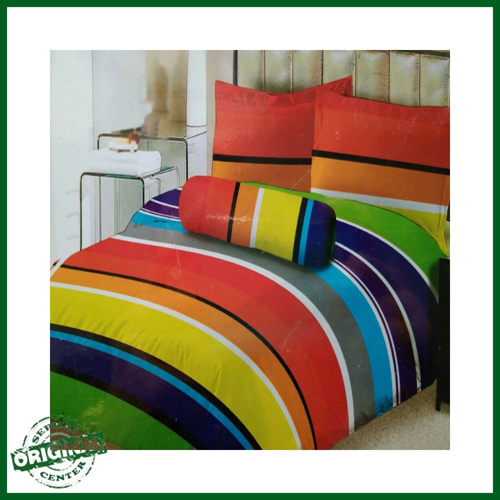 SEPREI LADY ROSE / SPREI LADY ROSE ARCO No.2 QUEEN 160 SEPRAI RAINBOW PELANGI WARNA WARNI