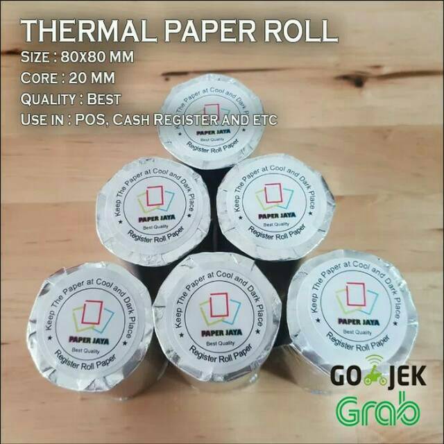 

Kertas Struk Thermal 80x80 Paper Jaya Thermal Roll Paper