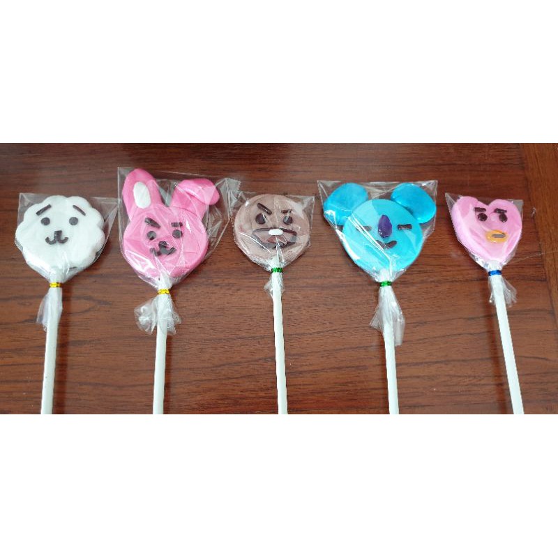 

Permen Lolipop BT21 - Karakter BTS