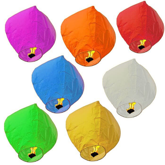 

Diskon lentera lampion terbang wishing list sky lantern Ori