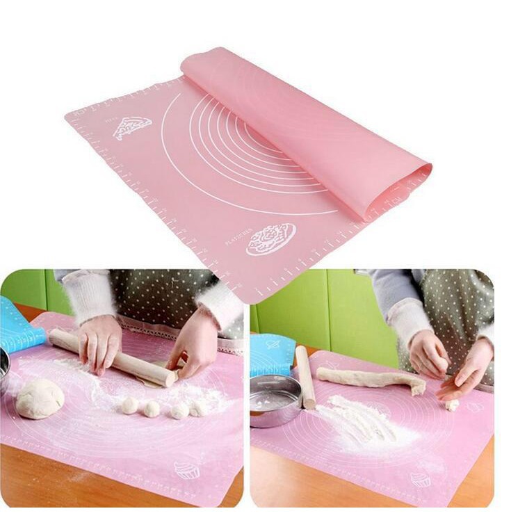 Tatakan Adonan Silikon ROTI PIZZA Baking Fondant Silicone Mat Alas