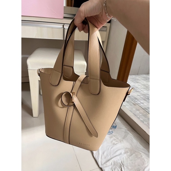 Tas Coklat Vintage Murmer/ Tas Jinjing dan Slempang/ Tas Premium Quality/ Tas Coklat Tas Cream Bagus