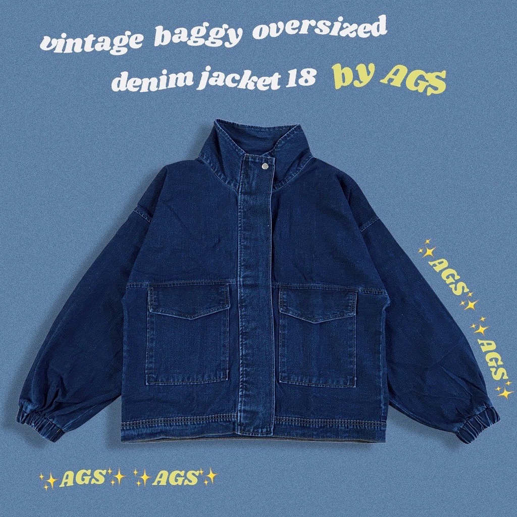 Vintage Baggy Oversized Denim Jacket 18 by AGS