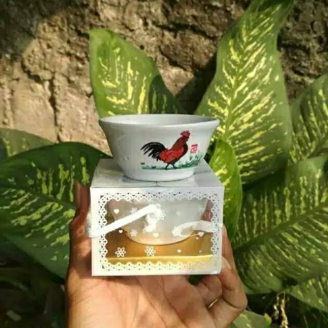 Souvenir mangkok ayam jago