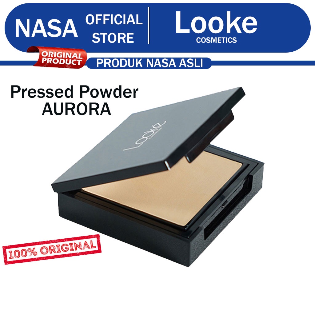 looke cosmetic holy perfecting pressed powder Aurora Original _ Bedak Looke _ Looke Cosmetic Origina