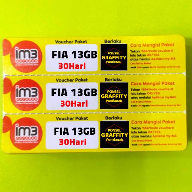 VC INDOSAT ISAT FREEDOM INTERNET ATTACK 13GB