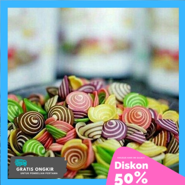 

Kuping Gajah Mini Mix Rainbow