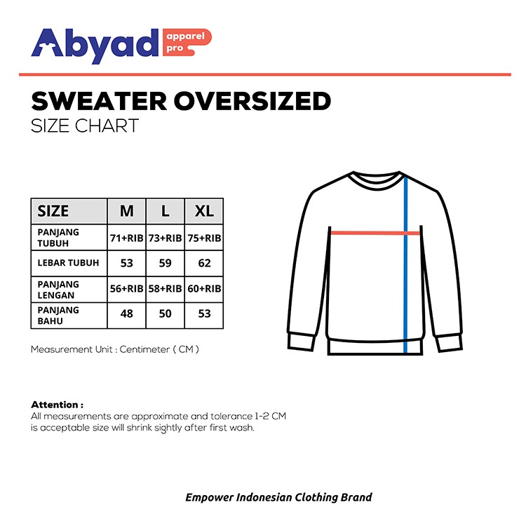 Sweater Oversized Garuda - Abyad Apparel Pro