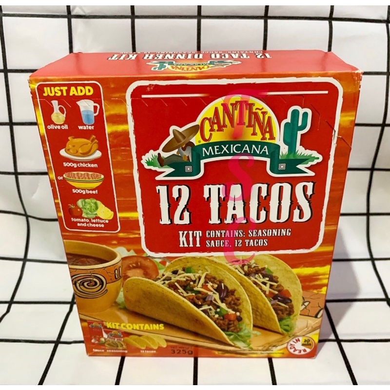 Cantina Mexicana 12 Tacos Kit Contains 325gr Kulit Kebab Cantina Mexicana 12 Porsi Tacos Kit
