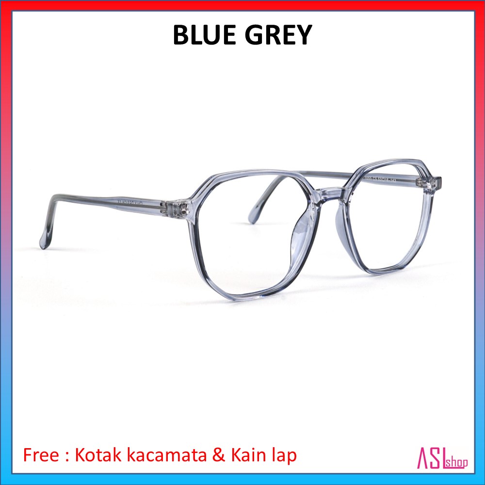 FRAME DAN KACAMATA MINUS KOREA STYLE (ID 1055) + LENSA BLUERAY/PHOTOCROMIC