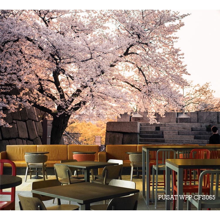 PROMO - Wallpaper Coffee shop - Wallpaper Custom Kota- Wallpaper Custom Murah Caffe