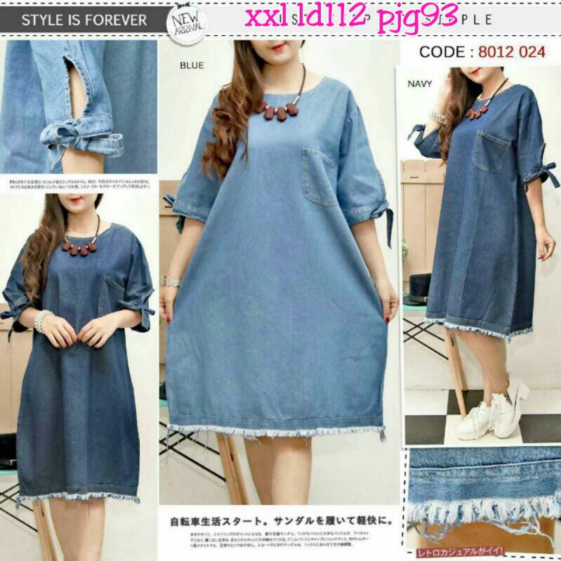 TUNIK JEANS NAVY AND BLUE RUMBAI