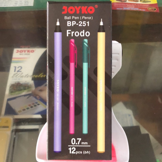 

( 12 pcs ) Ballpen / Pulpen / Pen BP-251 Frodo tinta hitam Joyko