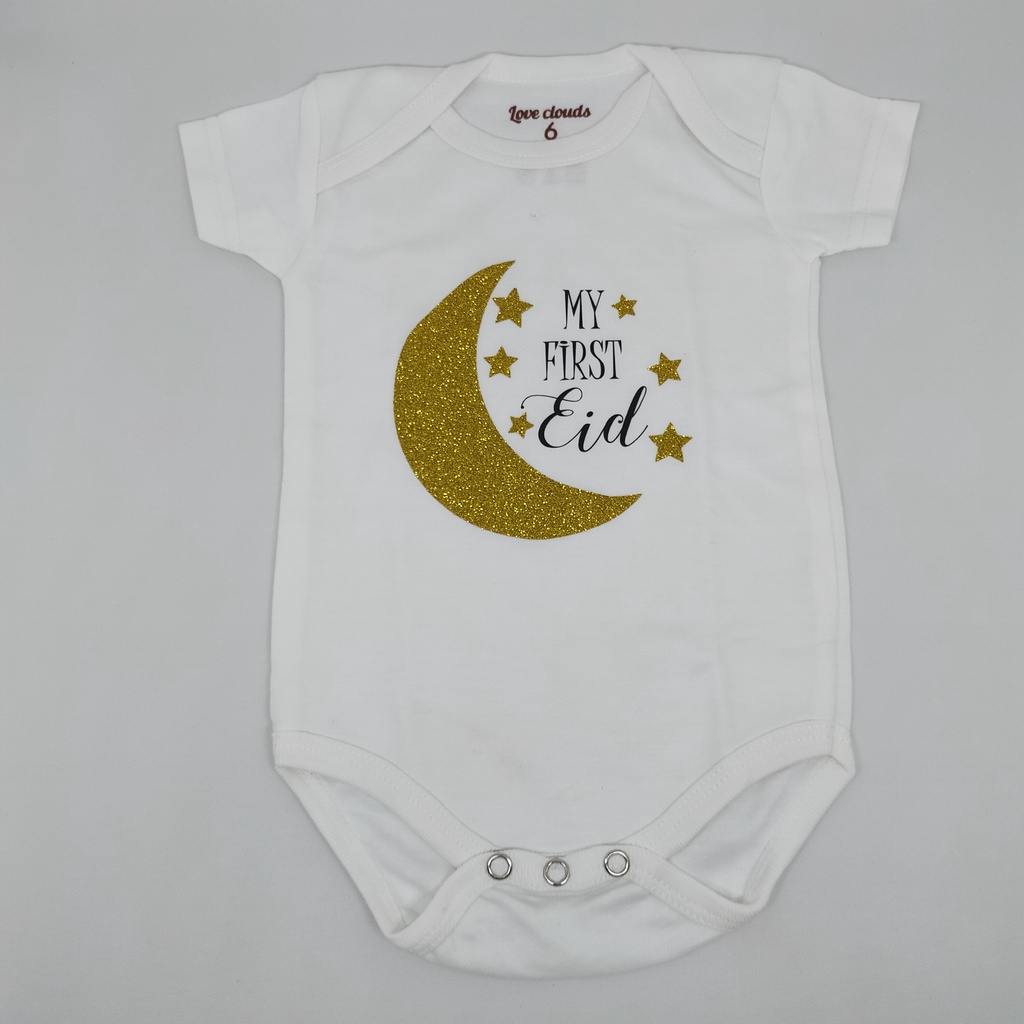 Baju Bayi Lebaran / Jumper Bayi Lebaran / Romper My First Eid