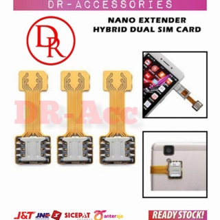 Dual Nano Sim Converter Extender Hybrid SD card slot Android - Nano To Nano