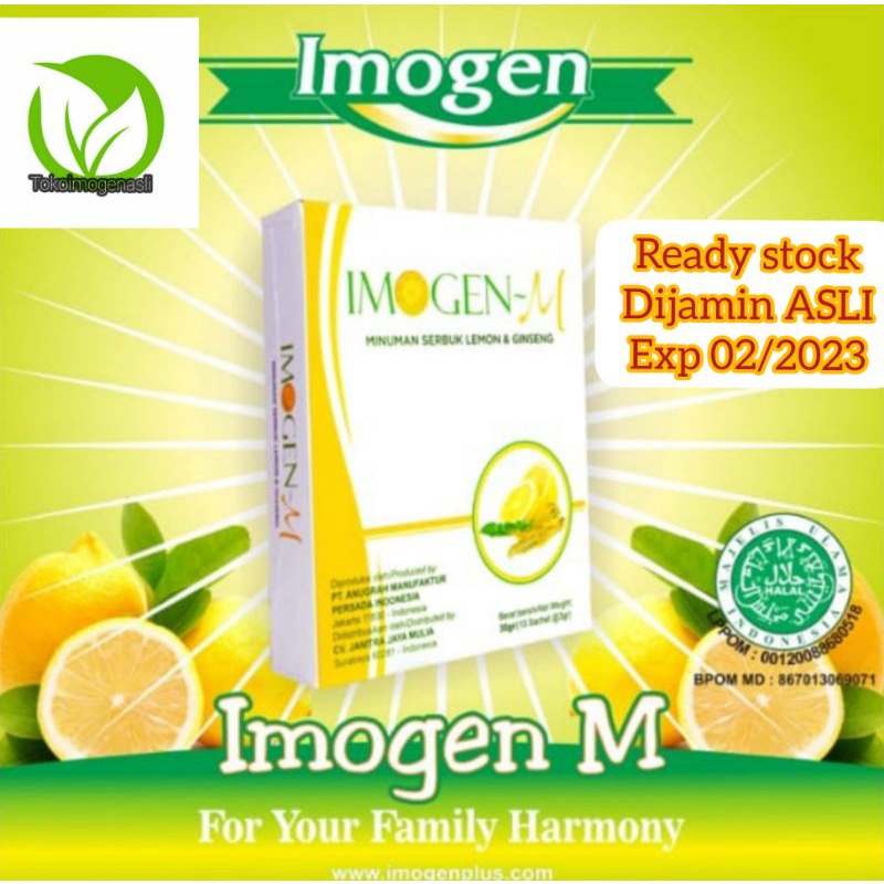 Imogen M Imogen lemon asli 1 box isi 15.sachet