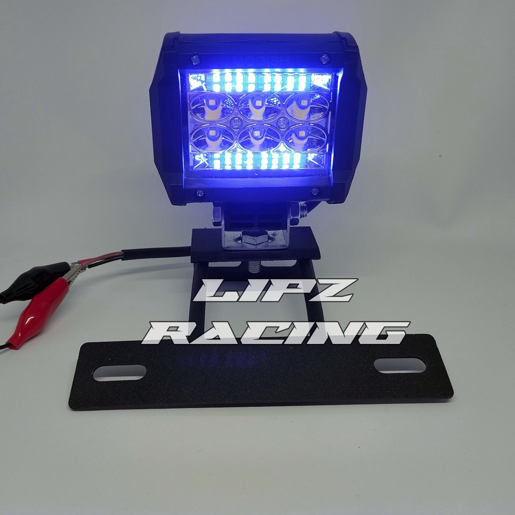 LAMPU TEMBAK LED MODEL 4612 WHITE / BLUE + BREKET RX-KING