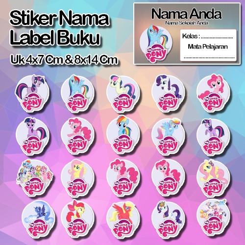 

Stiker twilight pinkie putri ratity apple jack luna cadance bloom sweetie rainbow dash Karakter Lucu Custom Lebel Nama cromo murah 20 Varian berbeda Sticker Pelajaran Mapel buku anak sekolah No 12